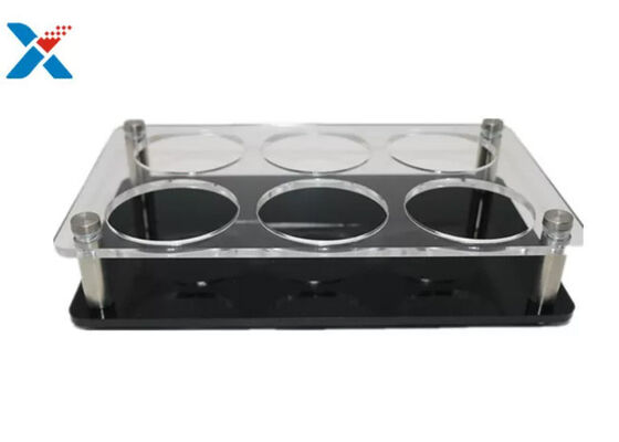 2mm 아크릴 시트 투명 6홀 스탠드 컵 홀더